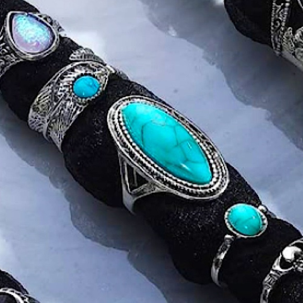 Large Turquoise Sterling Ring